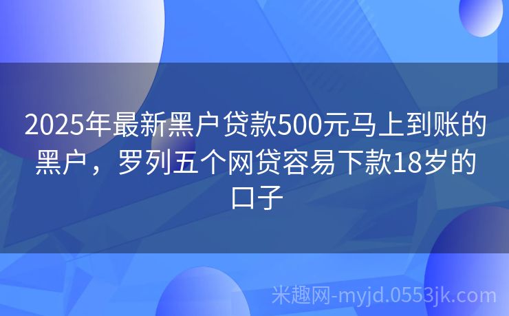 2025年黑戶最新口子申請指南，初學(xué)者與進(jìn)階用戶通用步驟