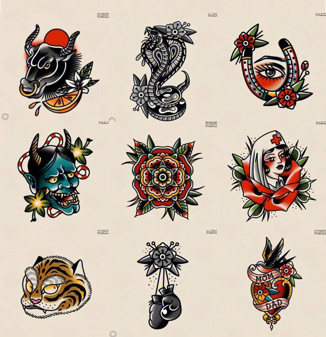 時尚潮流展現(xiàn)，最新紋身圖案設計精選